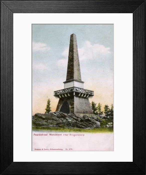 Framed Print : Paardekraal Monument to the Independence of Transvaal Framed Print : Paardekraal Monument to the Independence of Transvaal