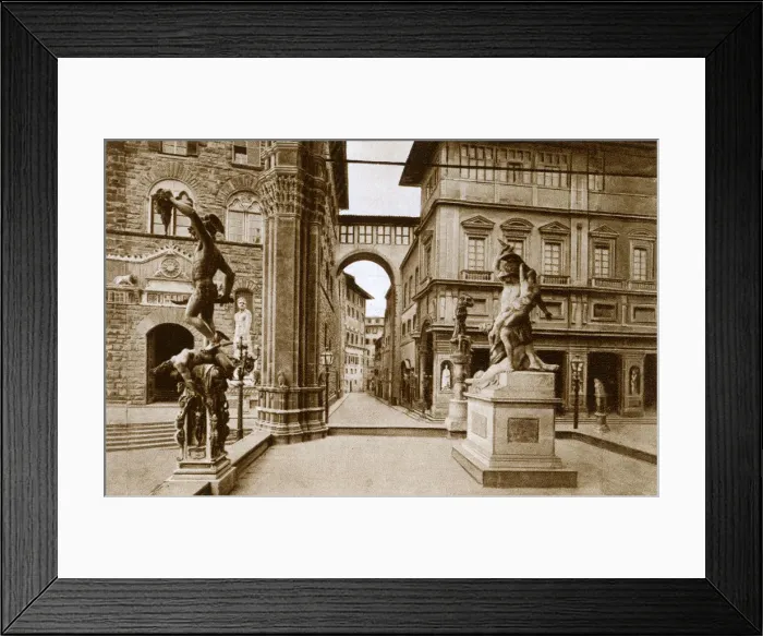 Framed Print : Florence, Italy - Interior of the Lanzis Gallery Framed Print : Florence, Italy - Interior of the Lanzis Gallery