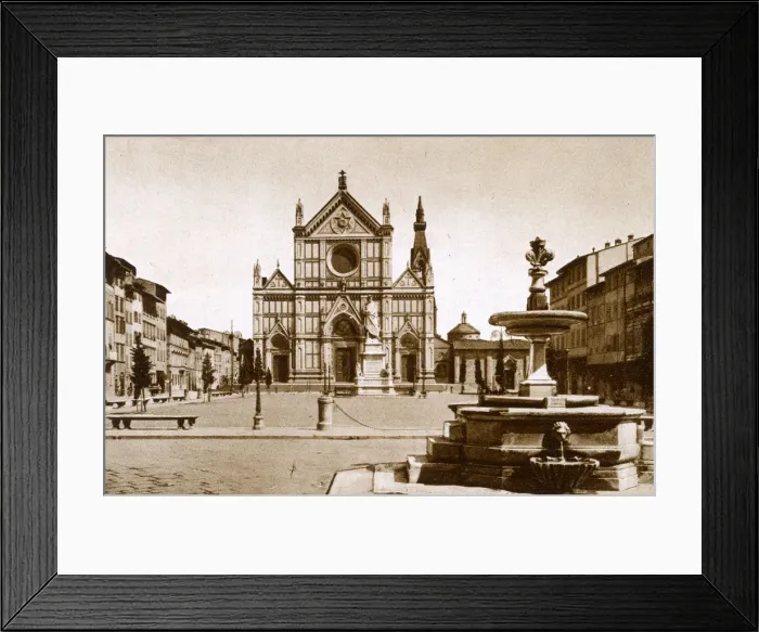 Framed Print : Florence, Tuscany, Italy - Piazza di S. Croce Framed Print : Florence, Tuscany, Italy - Piazza di S. Croce