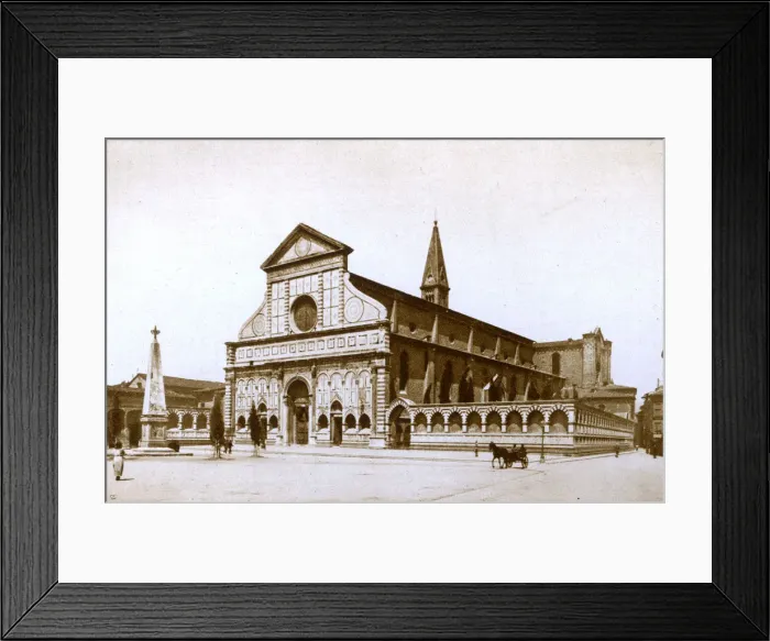 Framed Print : Florence, Italy - Piazza e Chiesa di S. Maria Novella Framed Print : Florence, Italy - Piazza e Chiesa di S. Maria Novella