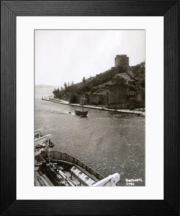 Framed Print : View of the Bosphorus - Rumeli Hisari, Istanbul, Turkey Framed Print : View of the Bosphorus - Rumeli Hisari, Istanbul, Turkey