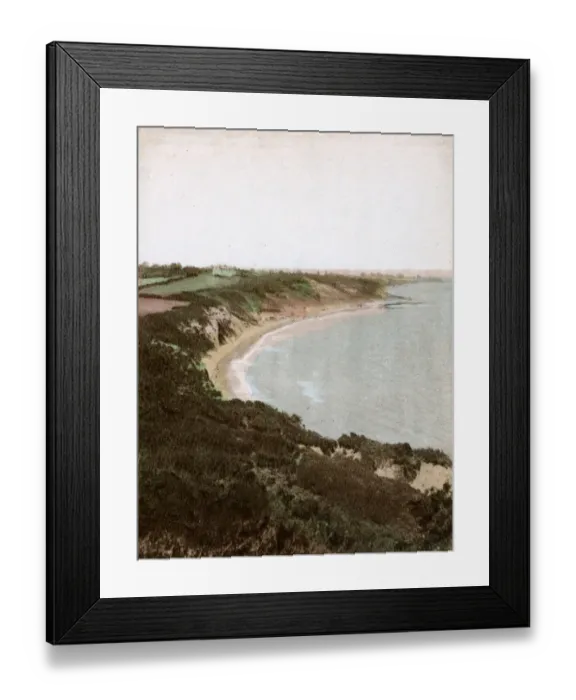 Framed Print : Bembridge, Isle of Wight, Hampshire - Whitecliffe Bay, East Framed Print : Bembridge, Isle of Wight, Hampshire - Whitecliffe Bay, East