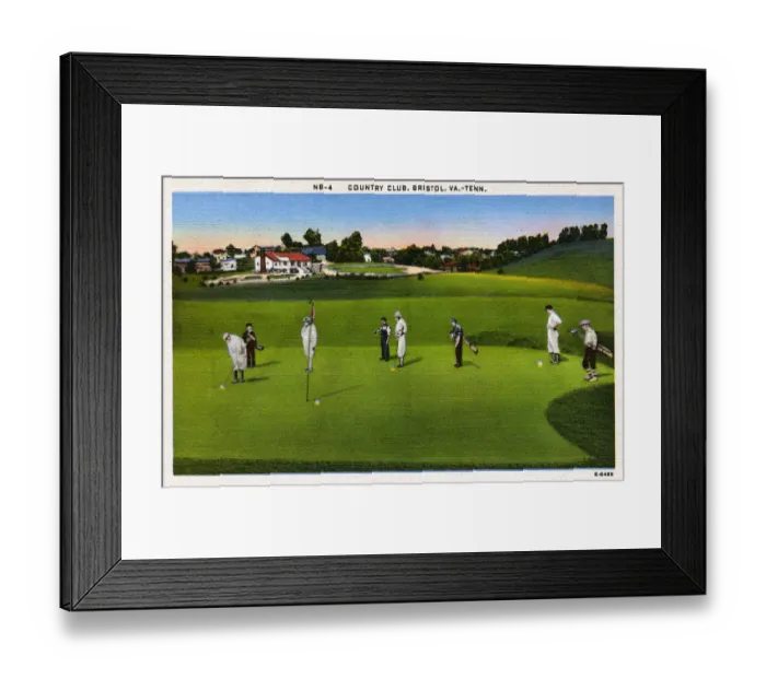 Framed Print : Golf at the Country Club, Bristol, Tennessee-Virginia Framed Print : Golf at the Country Club, Bristol, Tennessee-Virginia