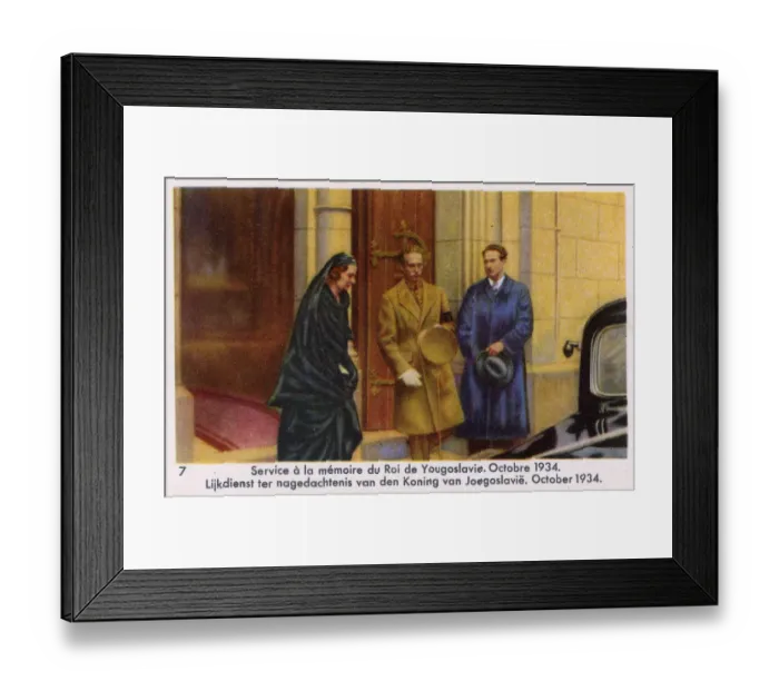 Framed Print : Queen Astrid of Belgium & King Leopold III, Memorial Service Framed Print : Queen Astrid of Belgium & King Leopold III, Memorial Service