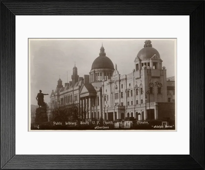 Framed Print : Aberdeen, Scotland - Public Library and Theatre Framed Print : Aberdeen, Scotland - Public Library and Theatre