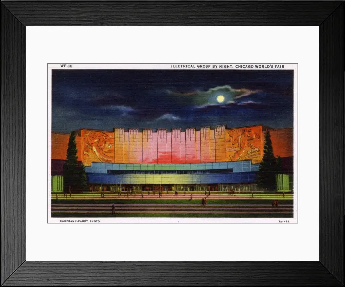 Framed Print : Chicago Worlds Fair - Electrical Group Framed Print : Chicago Worlds Fair - Electrical Group