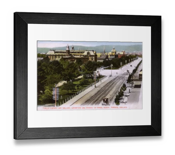 Framed Print : Adelaide, Australia - Public Library, Art Gallery Framed Print : Adelaide, Australia - Public Library, Art Gallery