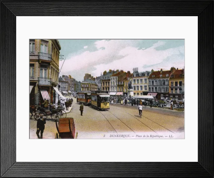 Framed Print : Dunkirk, France - Place de la Republique Framed Print : Dunkirk, France - Place de la Republique