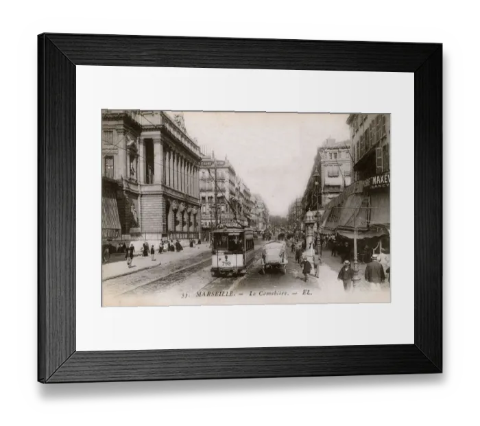 Framed Print : Marseille, France - La Cannebiere