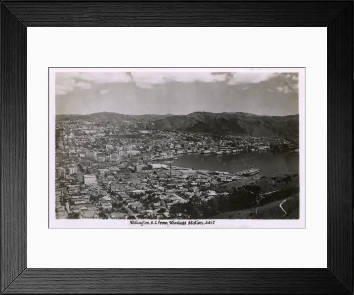 Framed Print : View of Wellington, New Zealand from the Wireless Station Framed Print : View of Wellington, New Zealand from the Wireless Station