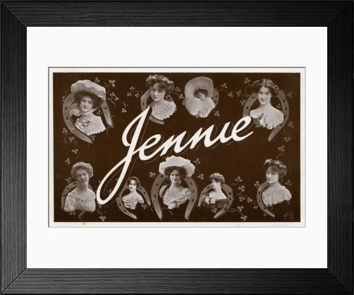 Framed Print : Name Postcard - Jennie Framed Print : Name Postcard - Jennie