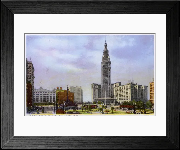 Framed Print : Public Square, Cleveland, USA - Terminal Tower Framed Print : Public Square, Cleveland, USA - Terminal Tower