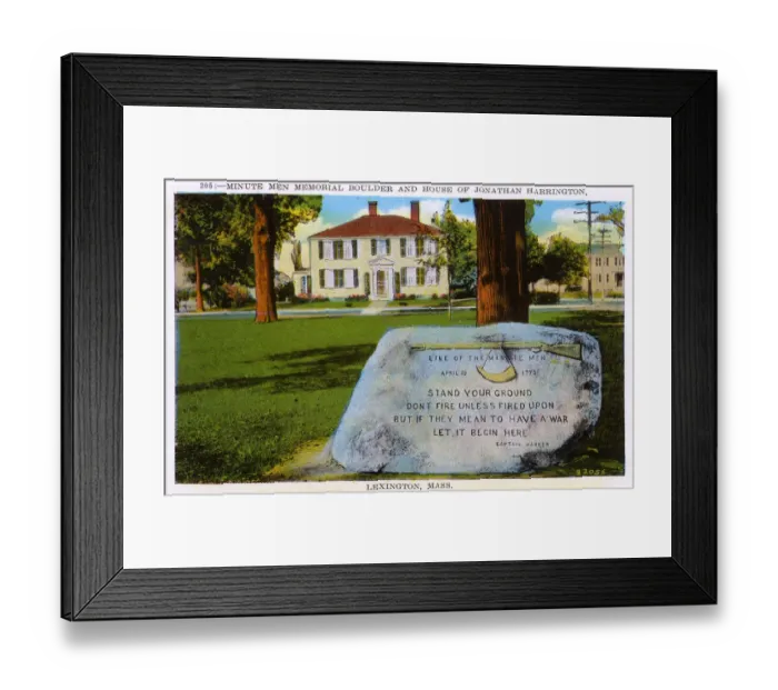 Framed Print : The Old Boulder Line of the Minute Men Framed Print : The Old Boulder Line of the Minute Men