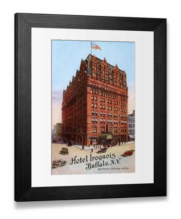 Framed Print : Hotel Iroquois - Buffalo, New York, USA Framed Print : Hotel Iroquois - Buffalo, New York, USA