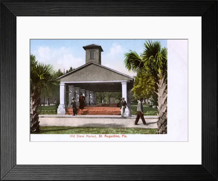 Framed Print : The Old Slave Market, St. Augustine, Florida, USA Framed Print : The Old Slave Market, St. Augustine, Florida, USA