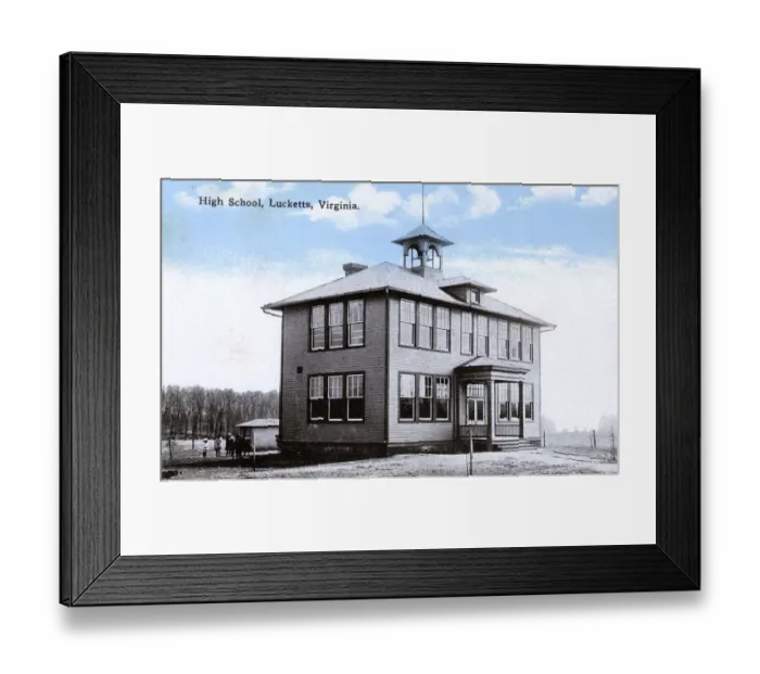 Framed Print : High School at Lucketts, Virginia Framed Print : High School at Lucketts, Virginia
