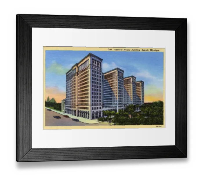 Framed Print : General Motors Building, Detroit, Michigan, USA Framed Print : General Motors Building, Detroit, Michigan, USA