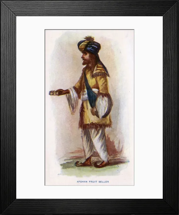 Framed Print : Afghan Fruit Seller Framed Print : Afghan Fruit Seller