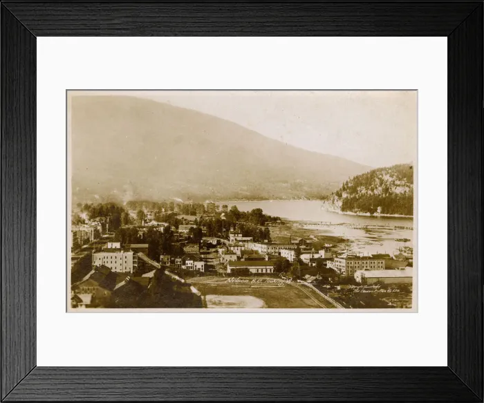 Framed Print : Nelson, British Colombia, Canada - looking West Framed Print : Nelson, British Colombia, Canada - looking West