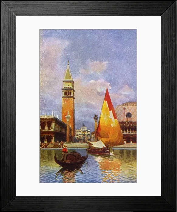 Framed Print : Venice, Italy - Piazetta S. Marco dala Laguna Framed Print : Venice, Italy - Piazetta S. Marco dala Laguna