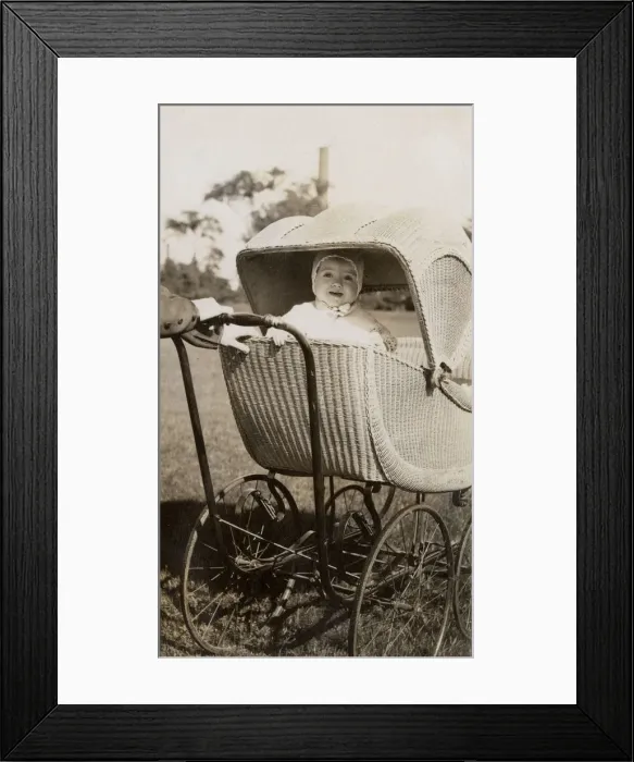 Framed Print : Lloyd Loom perambulator Framed Print : Lloyd Loom perambulator