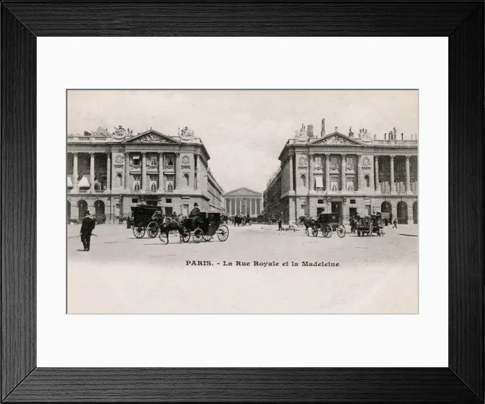 Framed Print : Paris, France - La Rue Royale and the Madeleine Framed Print : Paris, France - La Rue Royale and the Madeleine