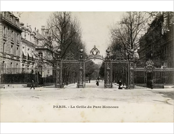 Paris, France - La Grille du Parc Monceau