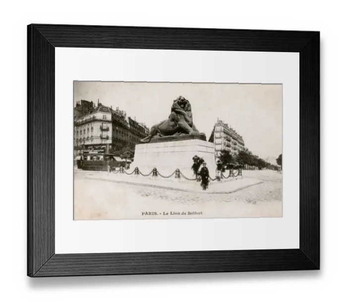 Framed Print : Paris, France - Statue of the Belfort Lion Framed Print : Paris, France - Statue of the Belfort Lion