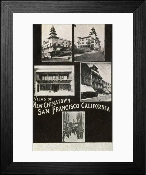 Framed Print : Views of New Chinatown, San Francisco, California, USA Framed Print : Views of New Chinatown, San Francisco, California, USA