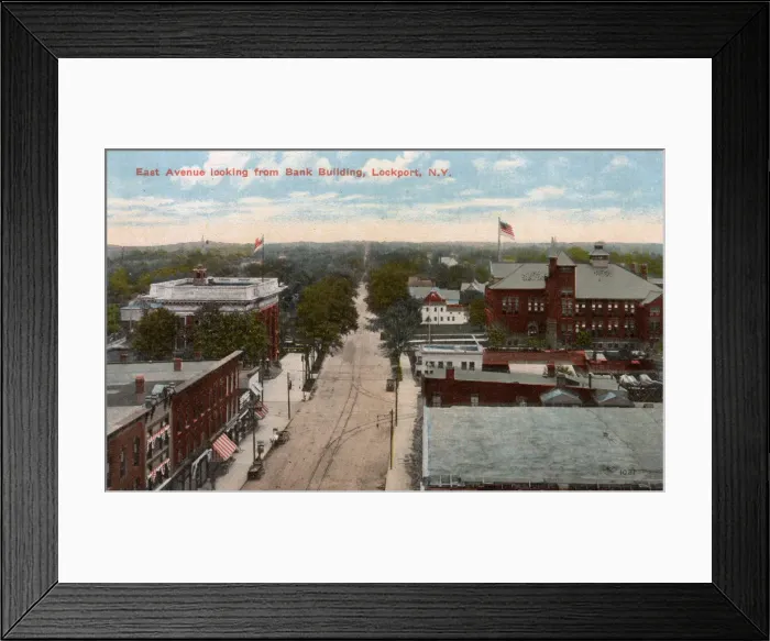 Framed Print : Lockport, Niagara County, New York, USA - East Avenue Framed Print : Lockport, Niagara County, New York, USA - East Avenue
