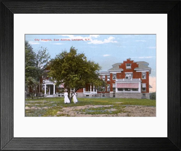 Framed Print : Lockport, Niagara County, New York, USA - City Hospital Framed Print : Lockport, Niagara County, New York, USA - City Hospital