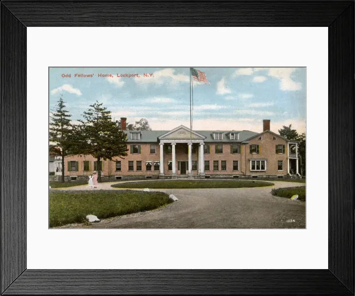 Framed Print : Lockport, Niagara County, New York, USA - Odd Fellows Home Framed Print : Lockport, Niagara County, New York, USA - Odd Fellows Home