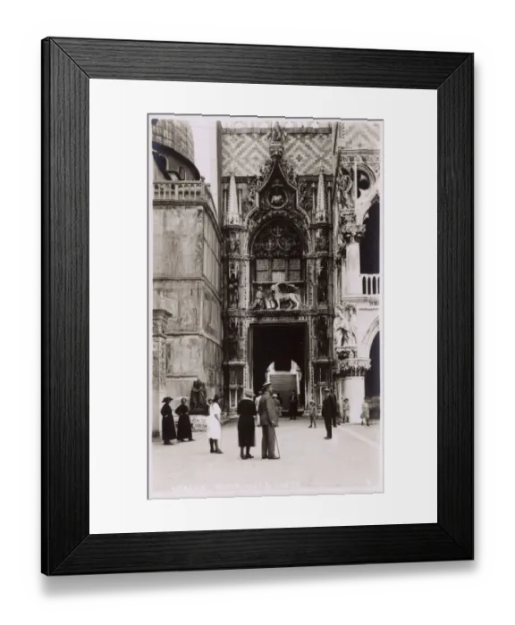Framed Print : Palazzo Ducale - Porta della Carta - Venice, Italy