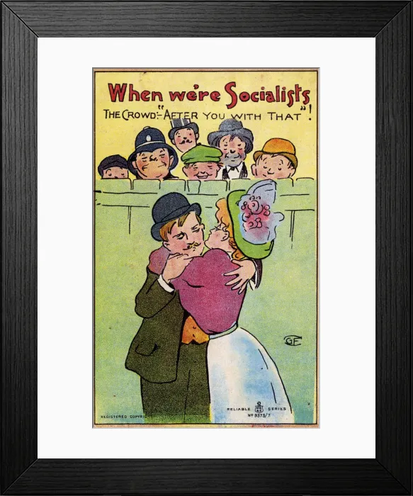 Framed Print : Satire on Socialism - After you with that Framed Print : Satire on Socialism - After you with that
