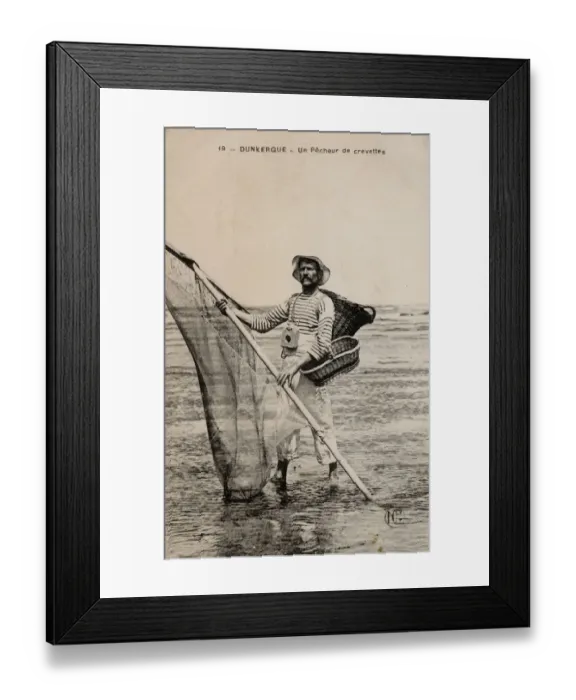 Framed Print : Dunkerque (Dunkirk) France - Crevette fisherman Framed Print : Dunkerque (Dunkirk) France - Crevette fisherman