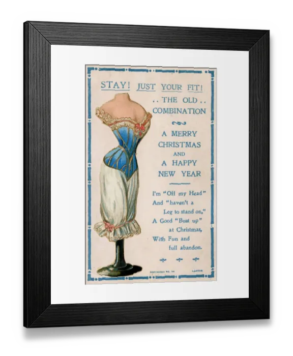Framed Print : The full range of Corsetry Puns and Underwear Jokes Framed Print : The full range of Corsetry Puns and Underwear Jokes