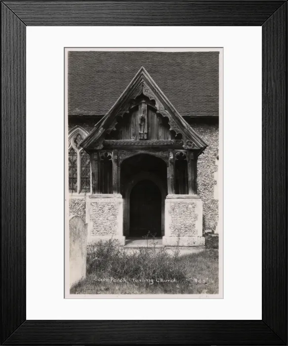 Framed Print : Terling, Essex - Terling Church - The South Porch