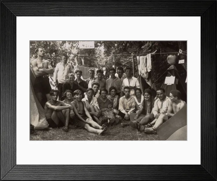 Framed Print : German students on a summer camping trip - Kirchen Framed Print : German students on a summer camping trip - Kirchen