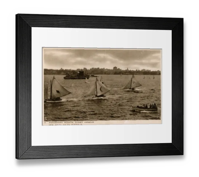 Framed Print : Sydney, NSW, Australia - Anniversary Regatta in the Harbour Framed Print : Sydney, NSW, Australia - Anniversary Regatta in the Harbour