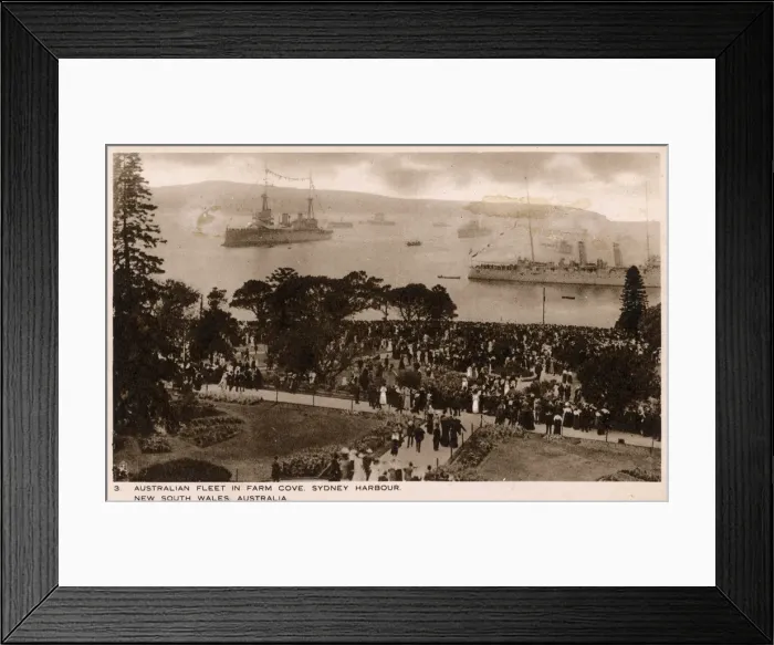 Framed Print : Australia - Australian Fleet in Farm Cove, Sydney Harbour Framed Print : Australia - Australian Fleet in Farm Cove, Sydney Harbour
