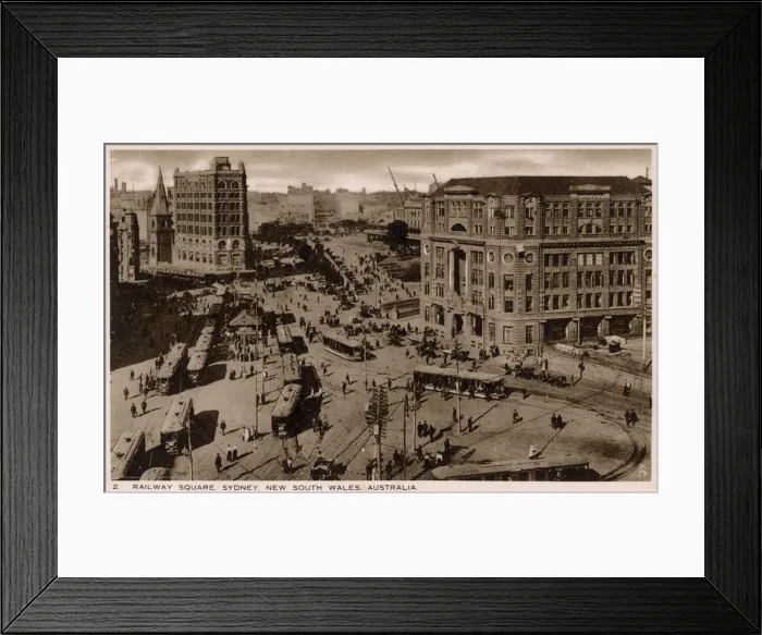 Framed Print : Australia - Railway Square, Sydney, New South Wales Framed Print : Australia - Railway Square, Sydney, New South Wales