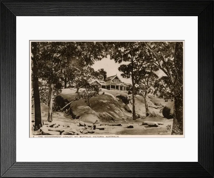 Framed Print : Australia - Government Chalet, Mount Buffalo, Victoria Framed Print : Australia - Government Chalet, Mount Buffalo, Victoria