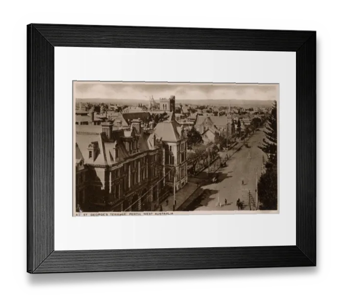Framed Print : Australia - St Georges Terrace, Perth, Western Australia Framed Print : Australia - St Georges Terrace, Perth, Western Australia