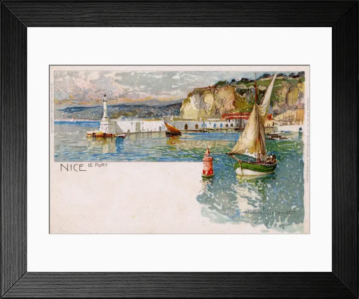 Framed Print : The Port and Harbour, Nice, France Framed Print : The Port and Harbour, Nice, France
