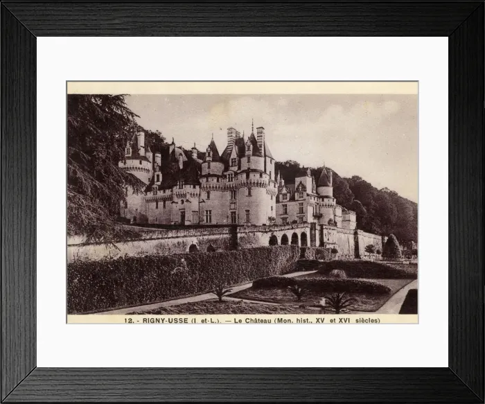Framed Print : The Chateau at Rigny-Usse - Loire Valley, France Framed Print : The Chateau at Rigny-Usse - Loire Valley, France