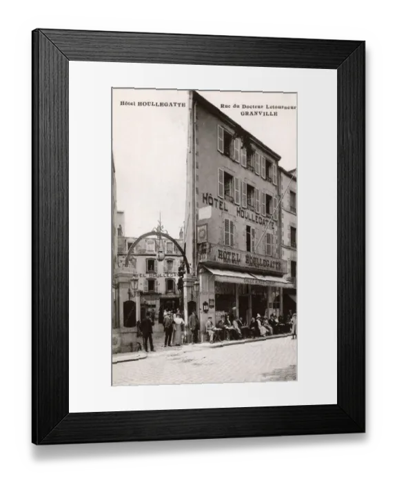 Framed Print : Granville, Normandy, France - Hotel Houllegatte Framed Print : Granville, Normandy, France - Hotel Houllegatte