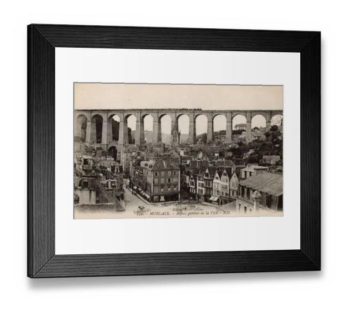 Framed Print : Morlaix, Finistere, Brittany, France - Railway Viaduct Framed Print : Morlaix, Finistere, Brittany, France - Railway Viaduct