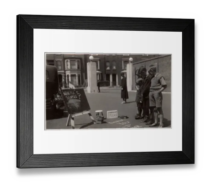 Framed Print : Performing Fleas - Street Entertainment - North East London Framed Print : Performing Fleas - Street Entertainment - North East London