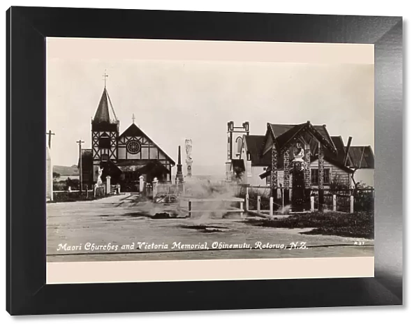 Maori Churches & Victoria Memorial - Ohinemutu, Rotorua, NZ