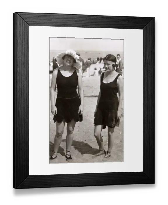Framed Print : Two women on the Beach - Summer season at Deauville Framed Print : Two women on the Beach - Summer season at Deauville